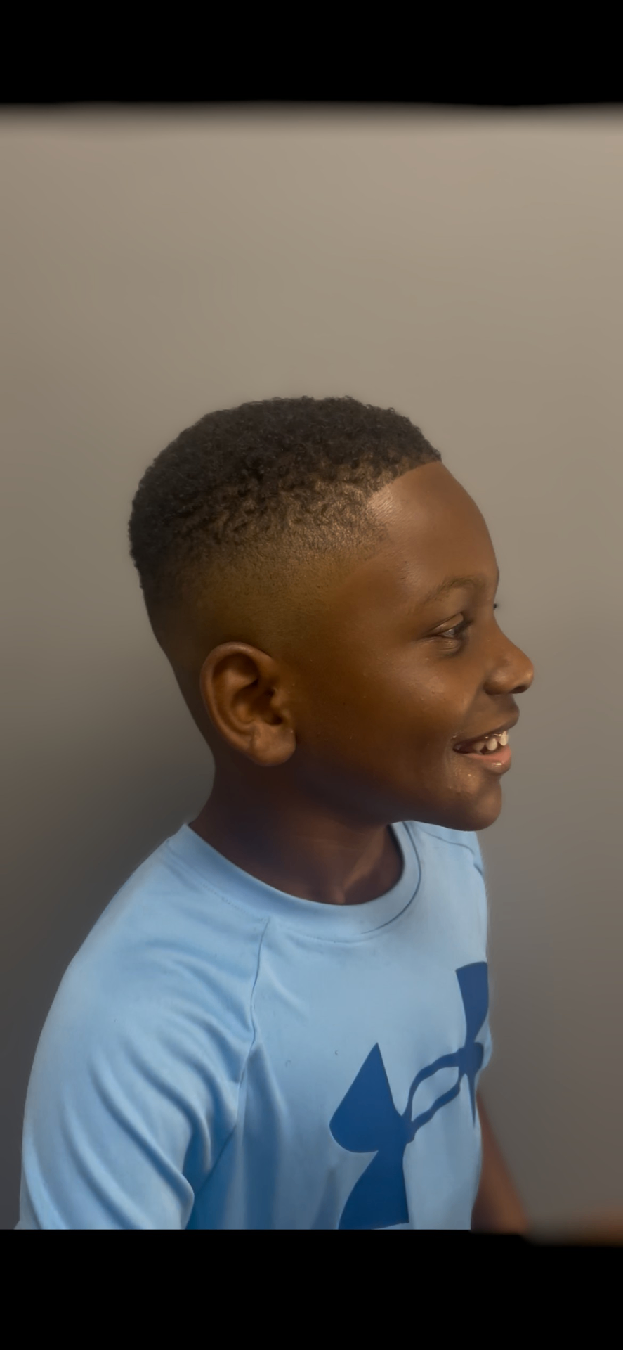 Kids textured cut with clean shape-up