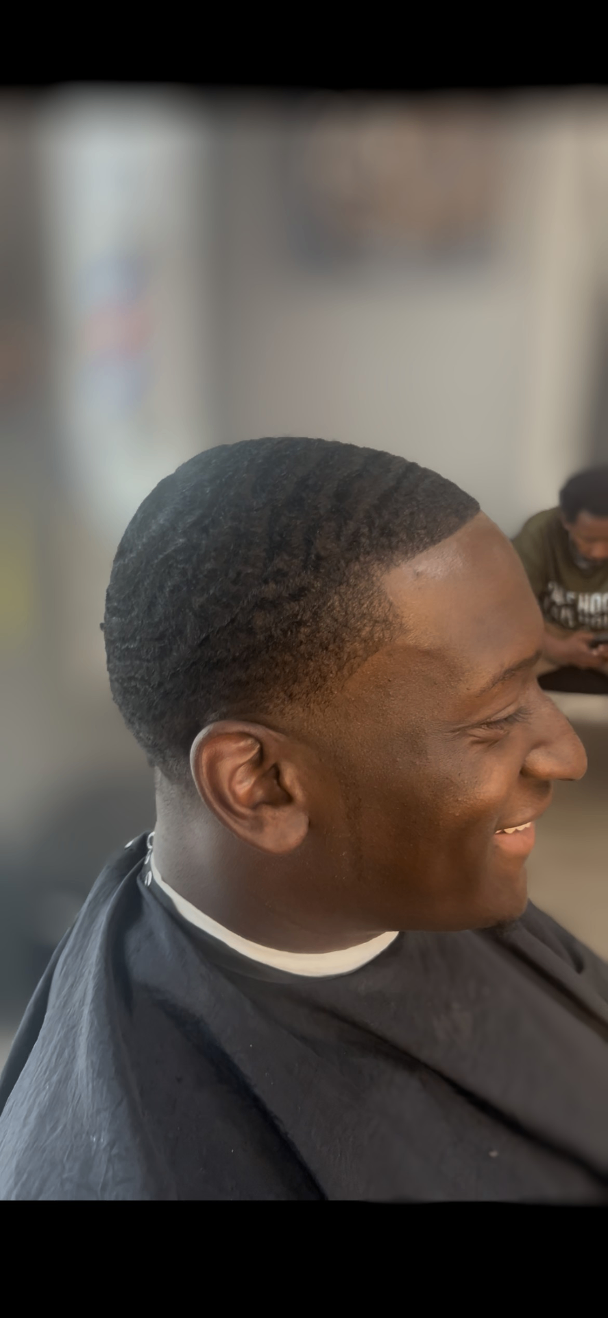 Textured wave cut with clean taper