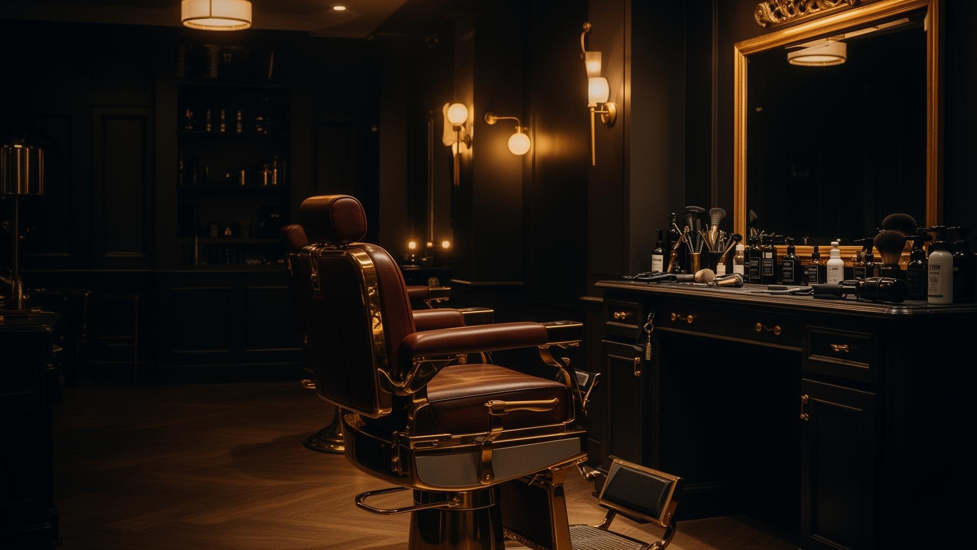 Sticcks Barbershop interior with premium barber chair